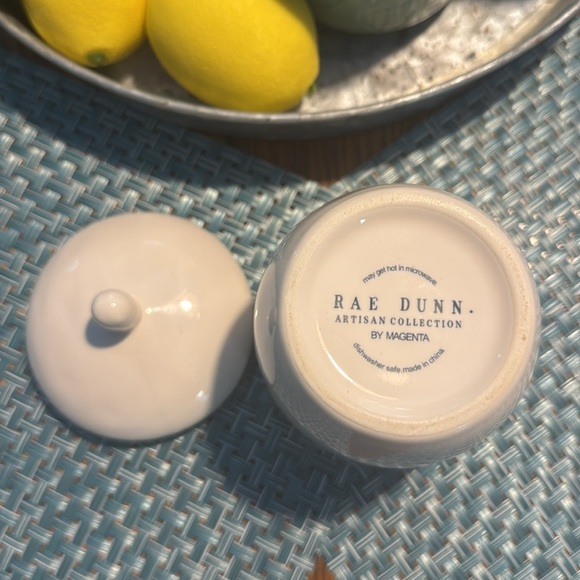 Rae Dunn Sweet & Pour Sugar Creamer Cursive Font - Picture 4 of 6